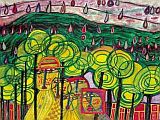 Kunstdruck von Hundertwasser Kunstdruck von Hundertwasser