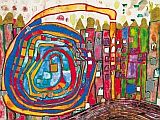 Kunstdruck von Hundertwasser Kunstdruck von Hundertwasser