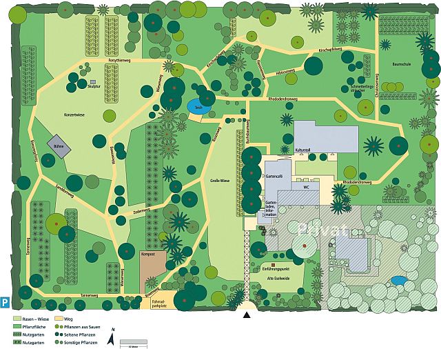 Gartenplan des Arboretum Melzingen - copyright: Arboretum Melzingen Gartenplan des Arboretum Melzingen - copyright: Arboretum Melzingen